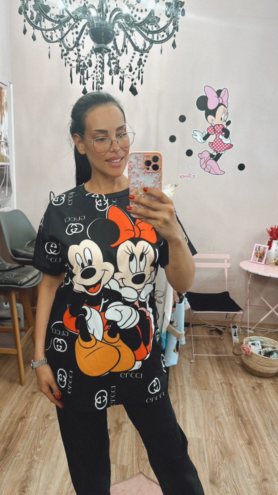 blouza mavri minnie mickey